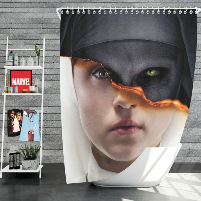 The Nun Movie Evil Girl Shower Curtain