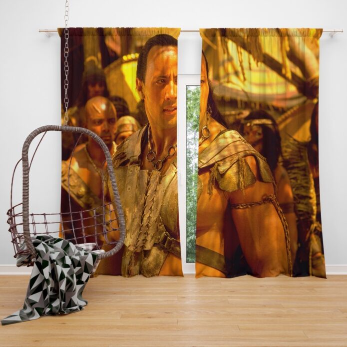 The Scorpion King Movie Dwayne Johnson Window Curtain