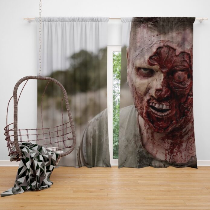 The Walking Deceased Movie Window Curtain