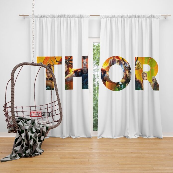 Thor Ragnarok Movie Window Curtain