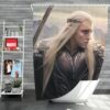 Thranduil Elvenking in The Hobbit Battle of the Five Armies Movie Shower Curtain