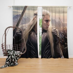 Thranduil Elvenking in The Hobbit Battle of the Five Armies Movie Window Curtain