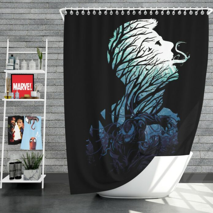 Tom Hardy in Venom MovieShower Curtain