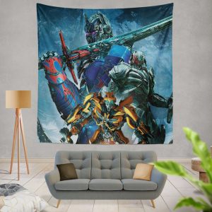 Transformers The Last Knight Movie Bumblebee Megatron Optimus Prime Wall Hanging Tapestry