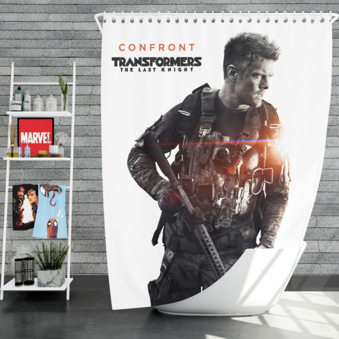 Transformers The Last Knight Movie Josh Duhamel Shower Curtain