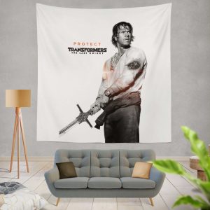 Transformers The Last Knight Movie Mark Wahlberg Wall Hanging Tapestry