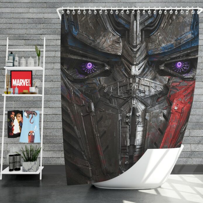 Transformers The Last Knight Movie Optimus Prime Transformers 5 Shower Curtain
