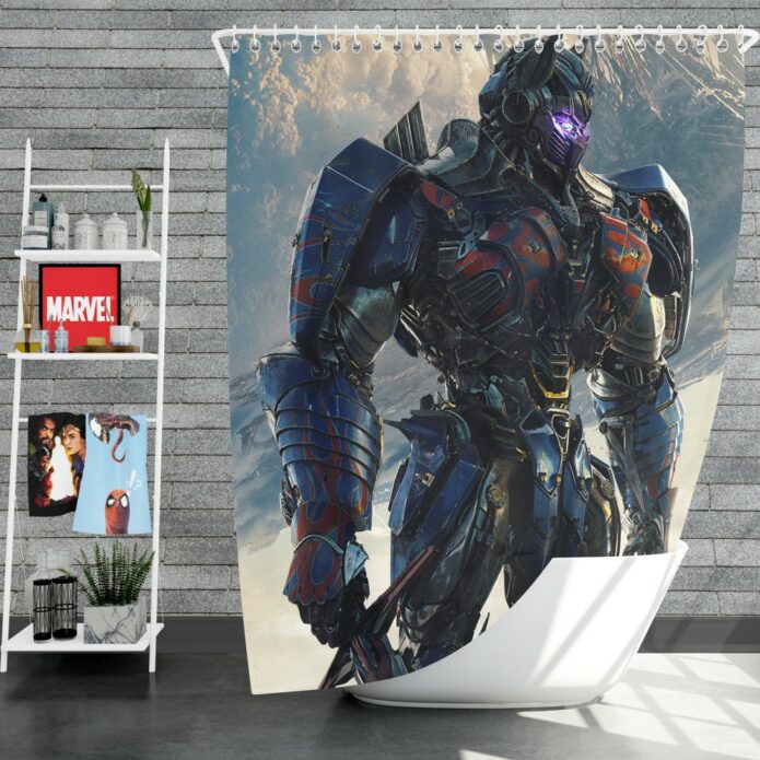 Transformers The Last Knight Sci-fi Thriller Movie Optimus Prime Shower Curtain