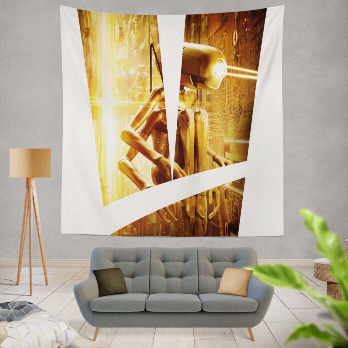 Valerian and the City of a Thousand Planets Movie Robot Wall Hanging Tapestry