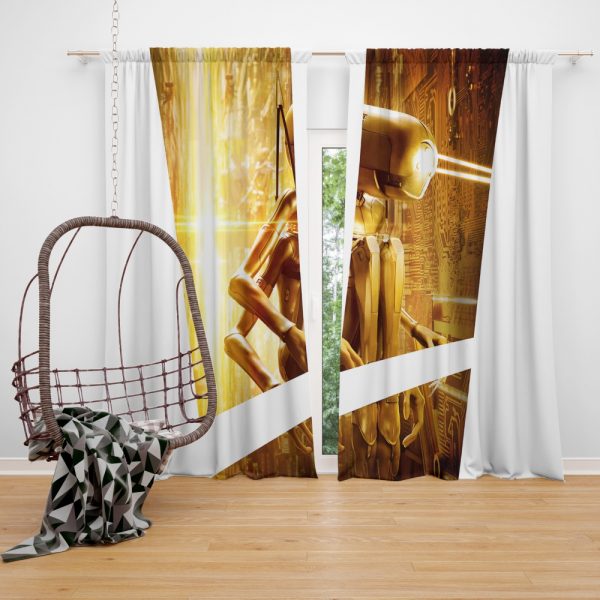 Valerian and the City of a Thousand Planets Movie Robot Window Curtain