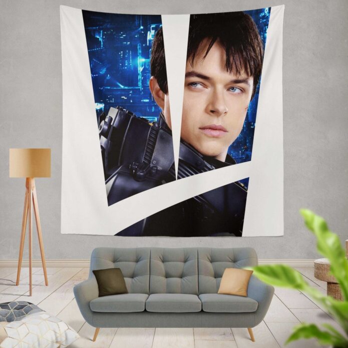 Valerian and the City of a Thousand Planets Movie Valerian Dane Dehaan Wall Hanging Tapestry