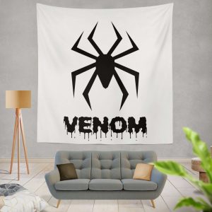 Venom Movie Black Symbol Wall Hanging Tapestry