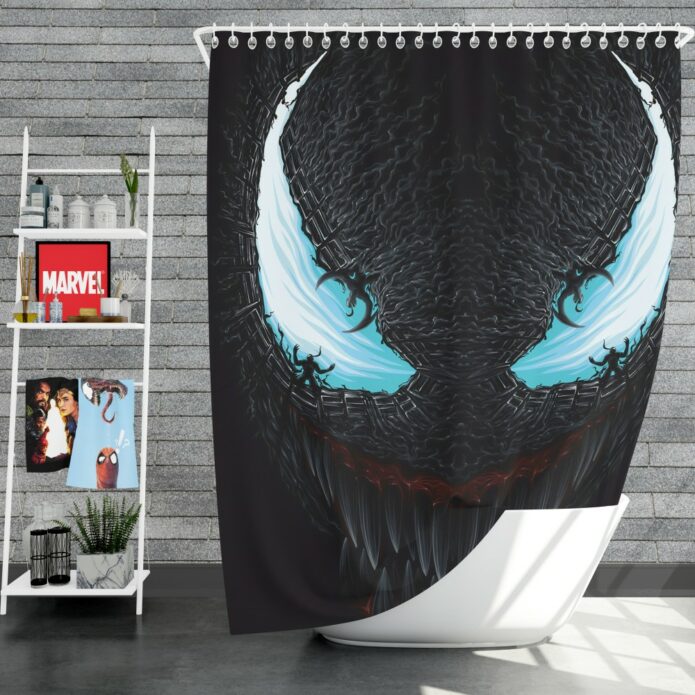 Venom Movie Riot Marvel Comics Shower Curtain