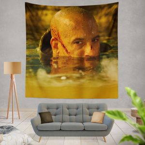 Vin Diesel in Riddick Movie Wall Hanging Tapestry