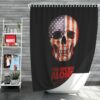 You Are Not Alone Movie Skull USA Shower Curtain
