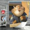 Zootopia Movie Benjamin Clawhauser Shower Curtain