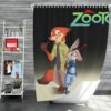 Zootopia Movie Judy Hopps Nick Wilde Shower Curtain