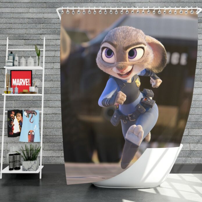 Zootopia Movie Judy Hopps Shower Curtain