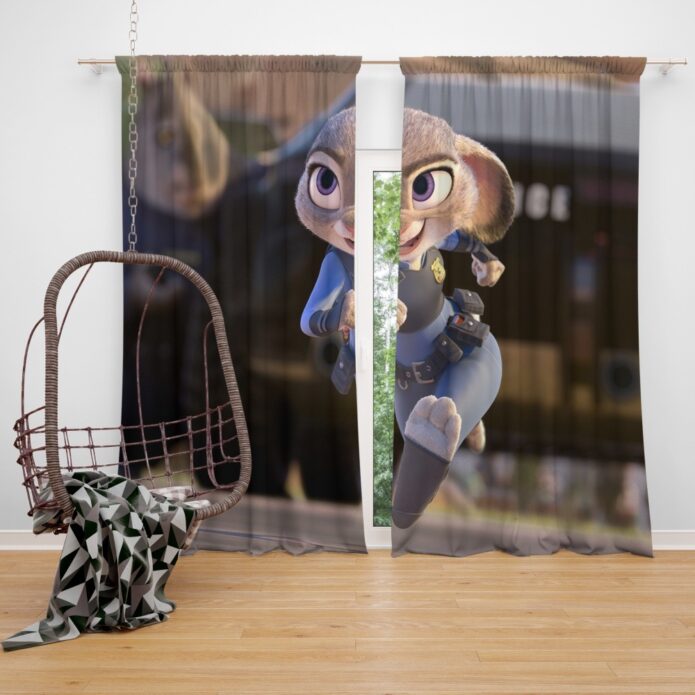 Zootopia Movie Judy Hopps Window Curtain