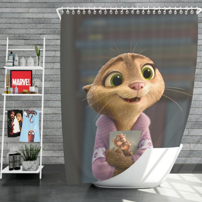 Zootopia Movie Mrs Otterton Shower Curtain