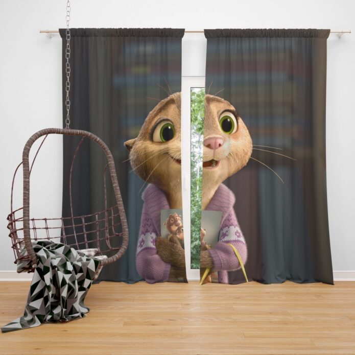 Zootopia Movie Mrs Otterton Window Curtain