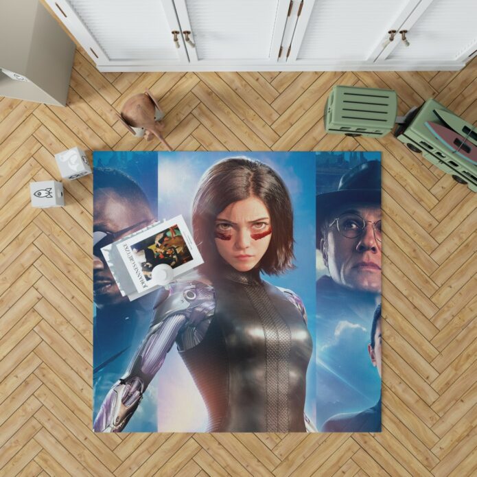 Alita Battle Angel Movie Christoph Waltz Jennifer Connelly Mahershala Ali Bedroom Living Room Floor Carpet Rug 1