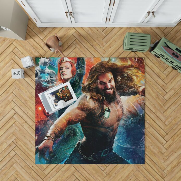 Aquaman Movie Amber Heard Jason Momoa Mera DC Universe Bedroom Living Room Floor Carpet Rug 1