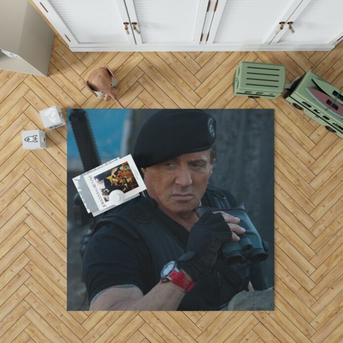 Barney Ross Sylvester Stallone The Expendables 3 Movie Bedroom Living Room Floor Carpet Rug 1