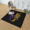Black Panther Illustration Neon Bedroom Living Room Floor Carpet Rug 2