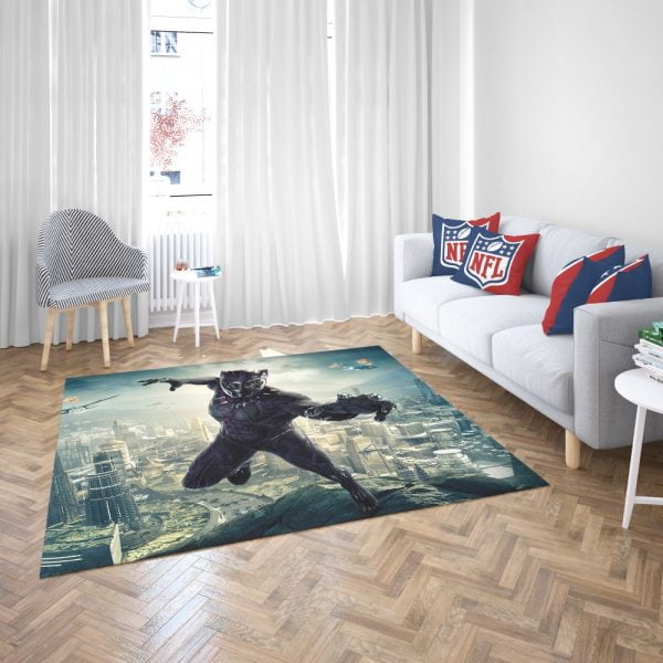 Black Panther Kids Teen Bedroom Living Room Floor Carpet Rug 3