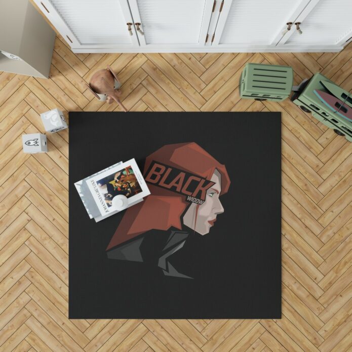 Black Widow Movie Bedroom Living Room Floor Carpet Rug 1