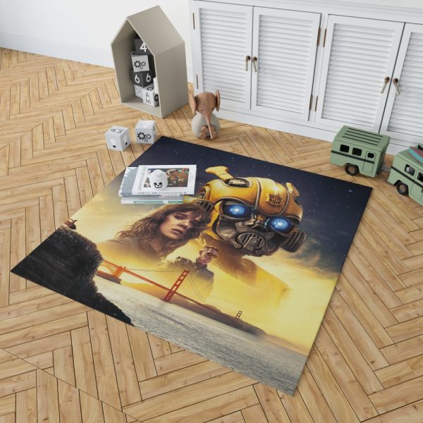 Bumblebee Movie Transformers Hailee Steinfeld Sci-Fi Thriller Bedroom Living Room Floor Carpet Rug 2