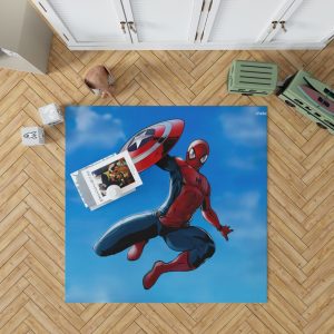 Captain America Civil War Movie Spider-Man Bedroom Living Room Floor Carpet Rug 1
