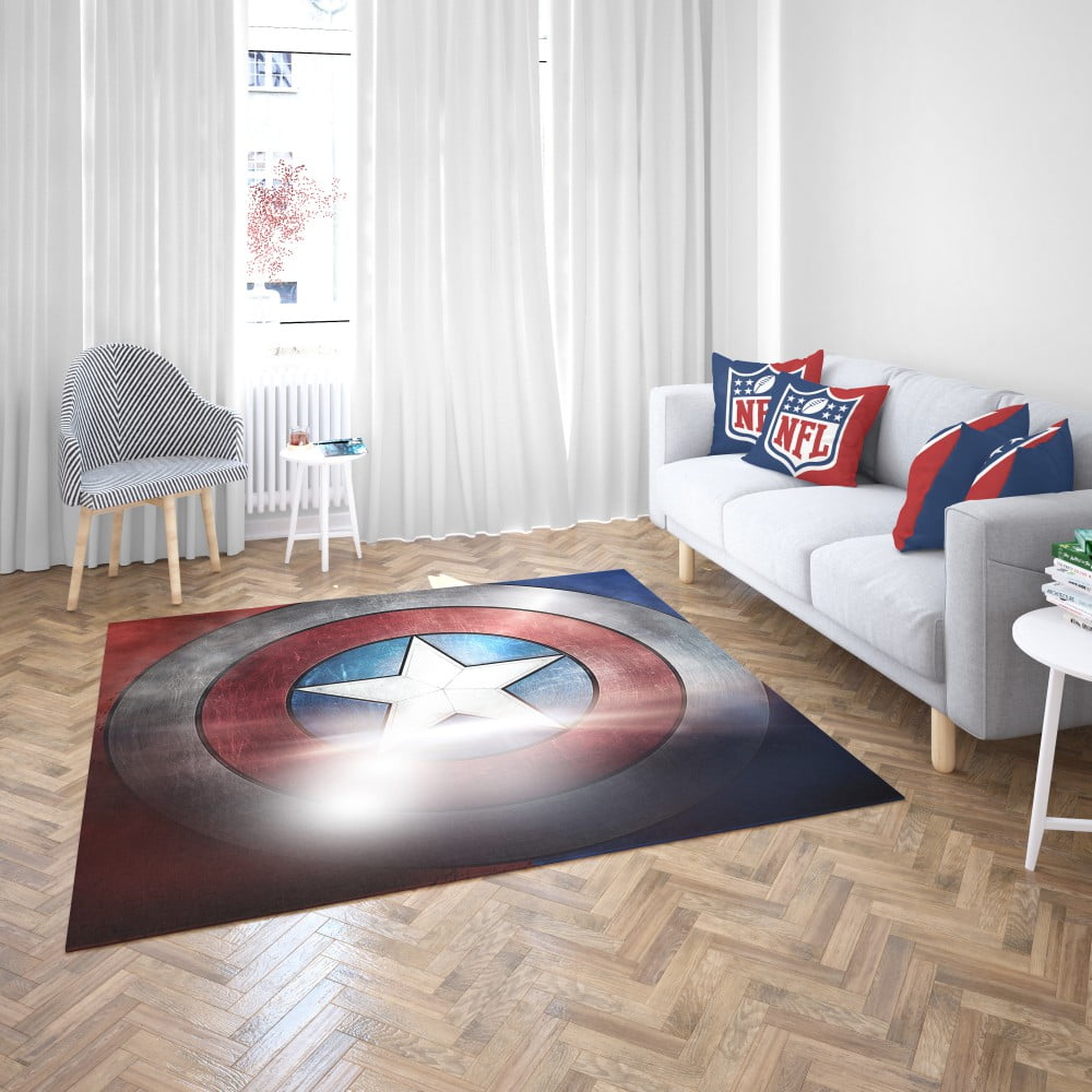Captain America Shield American Marvel Bedroom Living Room Floor Carpet Rug Ebeddingsets