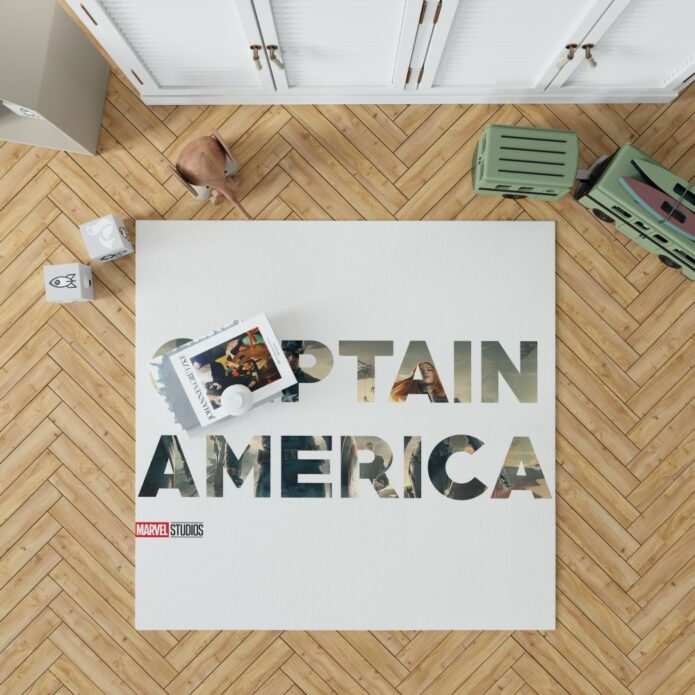 Captain America The First Avenger Movie Bedroom Living Room Floor Carpet Rug 1