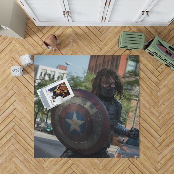 Captain America The Winter Soldier Movie Bedroom Living Room Floor Carpet Rug 1