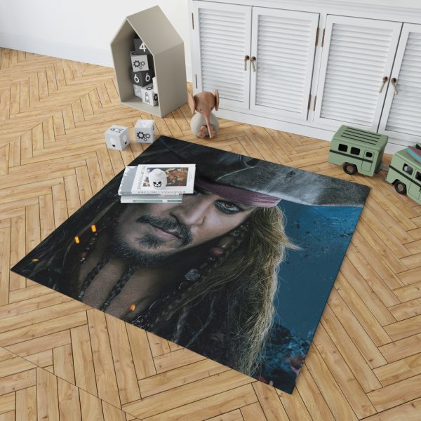 Captain Jack Sparrow Johnny Depp Bedroom Living Room Floor Carpet Rug 2