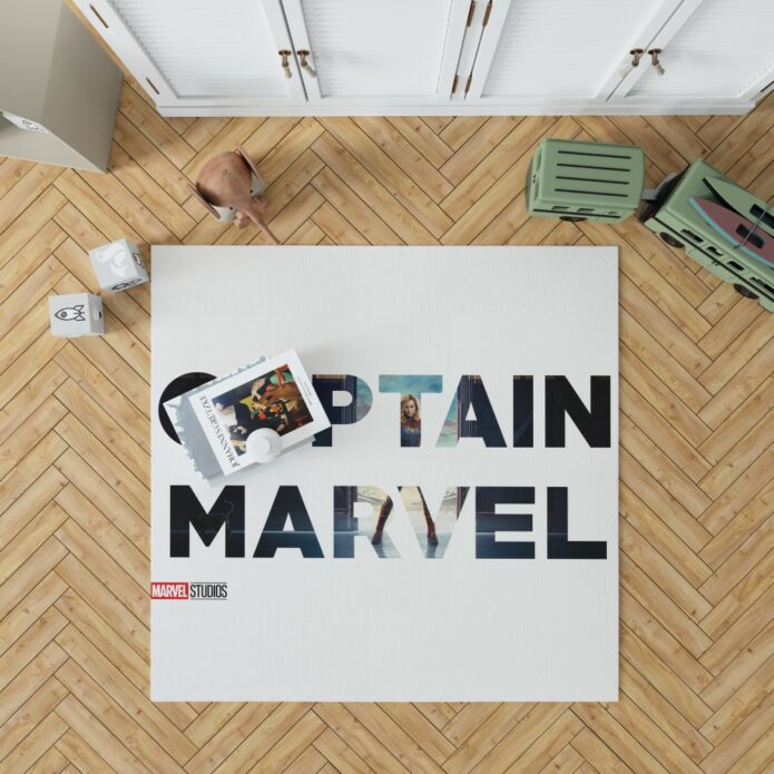 Captain Marvel Movie Bedroom Living Room Floor Carpet Rug 1