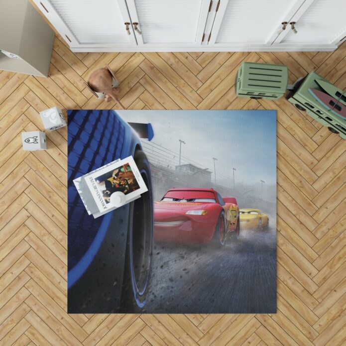 Cars 3 Movie Cruz Ramirez Jackson Storm Lightning McQueen Bedroom Living Room Floor Carpet Rug 1