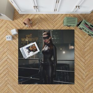 Catwoman in The Dark Knight Rises Movie Bedroom Living Room Floor Carpet Rug 1