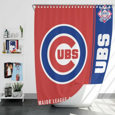 Chicago Cubs Mlb Baseball National League Bath Shower Curtain