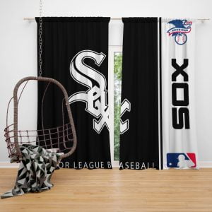 Chicago White Sox MLB Baseball American League Window Curtain