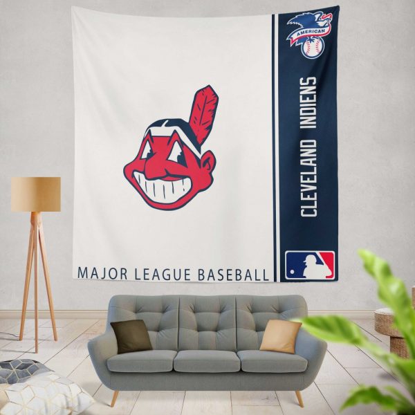 Cleveland Indians MLB Baseball American League Wall Hanging Tapestry