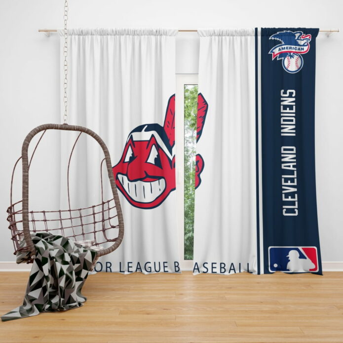 Cleveland Indians MLB Baseball American League Window Curtain