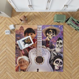 Coco Movie Dante Day of the Dead Ernesto de la Cruz Guitar Bedroom Living Room Floor Carpet Rug 1