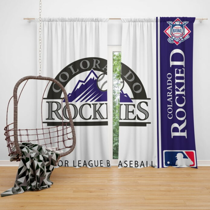 Colorado Rockies MLB Baseball National League Window Curtain