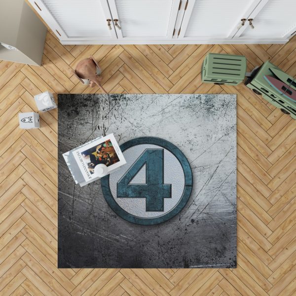 Fantastic Four Logo Marvel Comics Bedroom Living Room Floor Carpet Rug 1