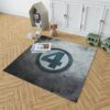 Fantastic Four Logo Marvel Comics Bedroom Living Room Floor Carpet Rug 2