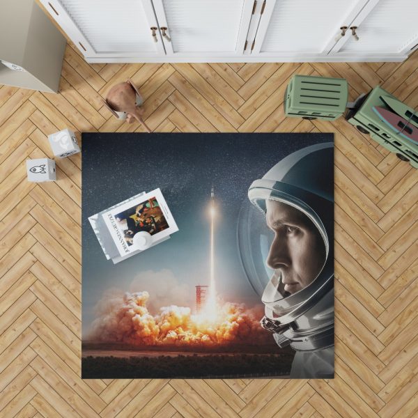 First Man Movie Astronaut Ryan Gosling Bedroom Living Room Floor Carpet Rug 1