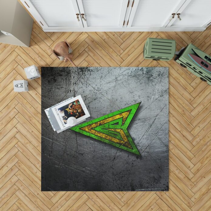 Green Arrow Logo DC Comics Bedroom Living Room Floor Carpet Rug 1